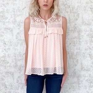 Foxiedox Swiss Dot Camilla Top